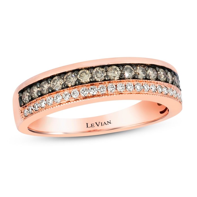 Le Vian Diamond Ring 3/8 ct tw Strawberry Gold Plated