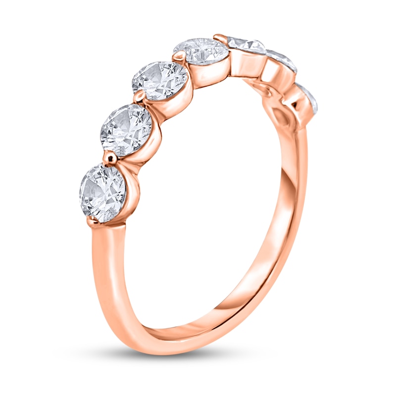 Diamond Anniversary Band 1/2 ct tw Round-Cut Rose Gold Plated