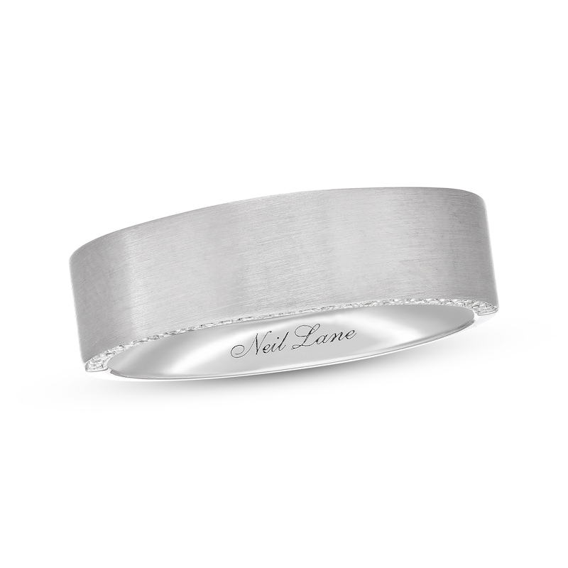 Neil Lane Men's Diamond Wedding Band 1/5 ct tw White Gold Plated