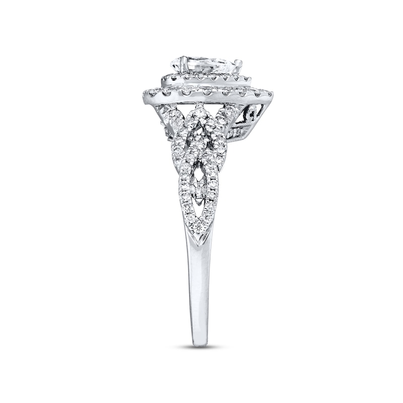 Neil Lane Bridal Ring 7/8 ct tw Diamonds White Gold Plated