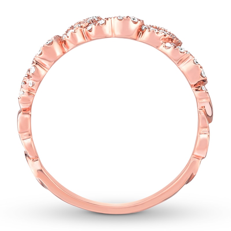 Diamond Anniversary Band 3/4 ct tw Round-cut Rose Gold Plated