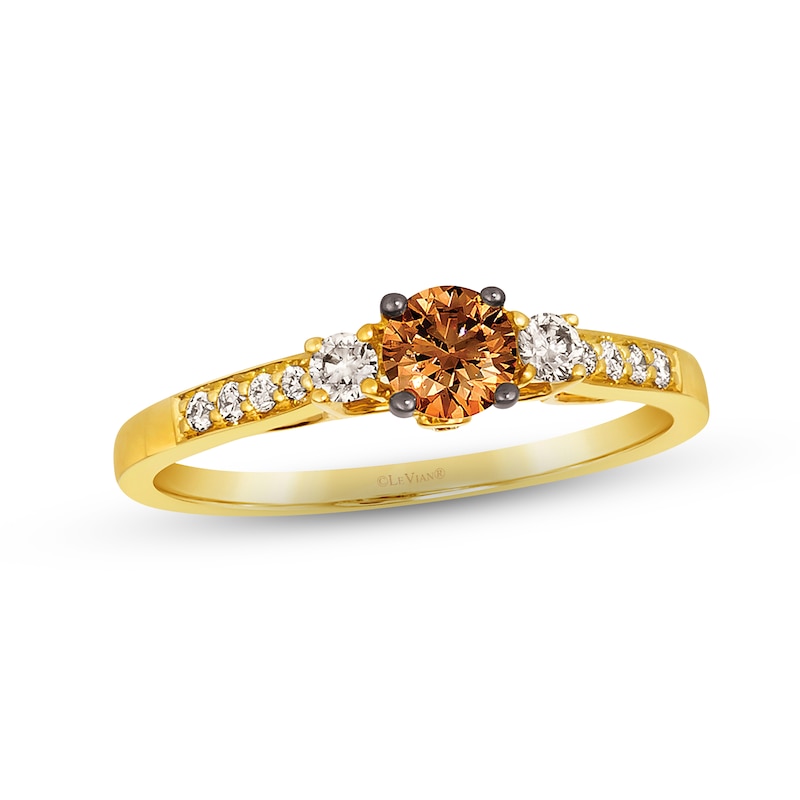 Le Vian Diamond Ring 1/2 ct tw Honey Gold Plated